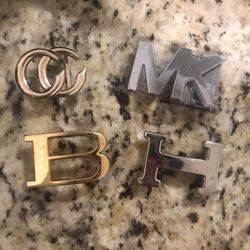 Lot Of 4 Designer Belt Buckles