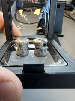 Stone Grey Jasper Double Flare 0g Plug
