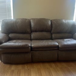 leather sofa