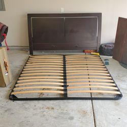 King sleigh bed frame. And headboard