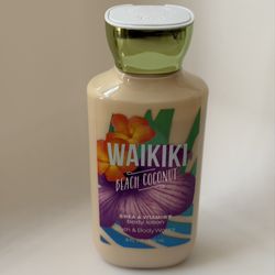 Retired Tropical Collection Bath & Body Works Waikiki Beach Coconut Shea & Vitamin E Body Lotion 8oz.