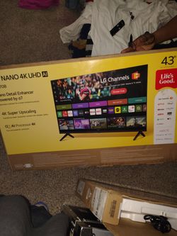 43" LG Smart TV Nano tech with AI
