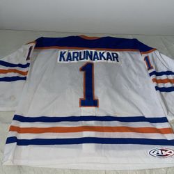 Game Used Avi Karunakar Saginaw Gears Auto Uhl Jersey Authentic 1998 Auto Vtg