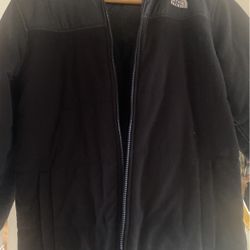 North Face Black Coat Reversible Youth Large