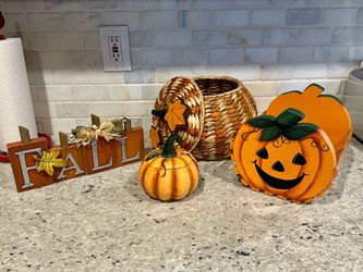 Fall Halloween Decoration Set of 4