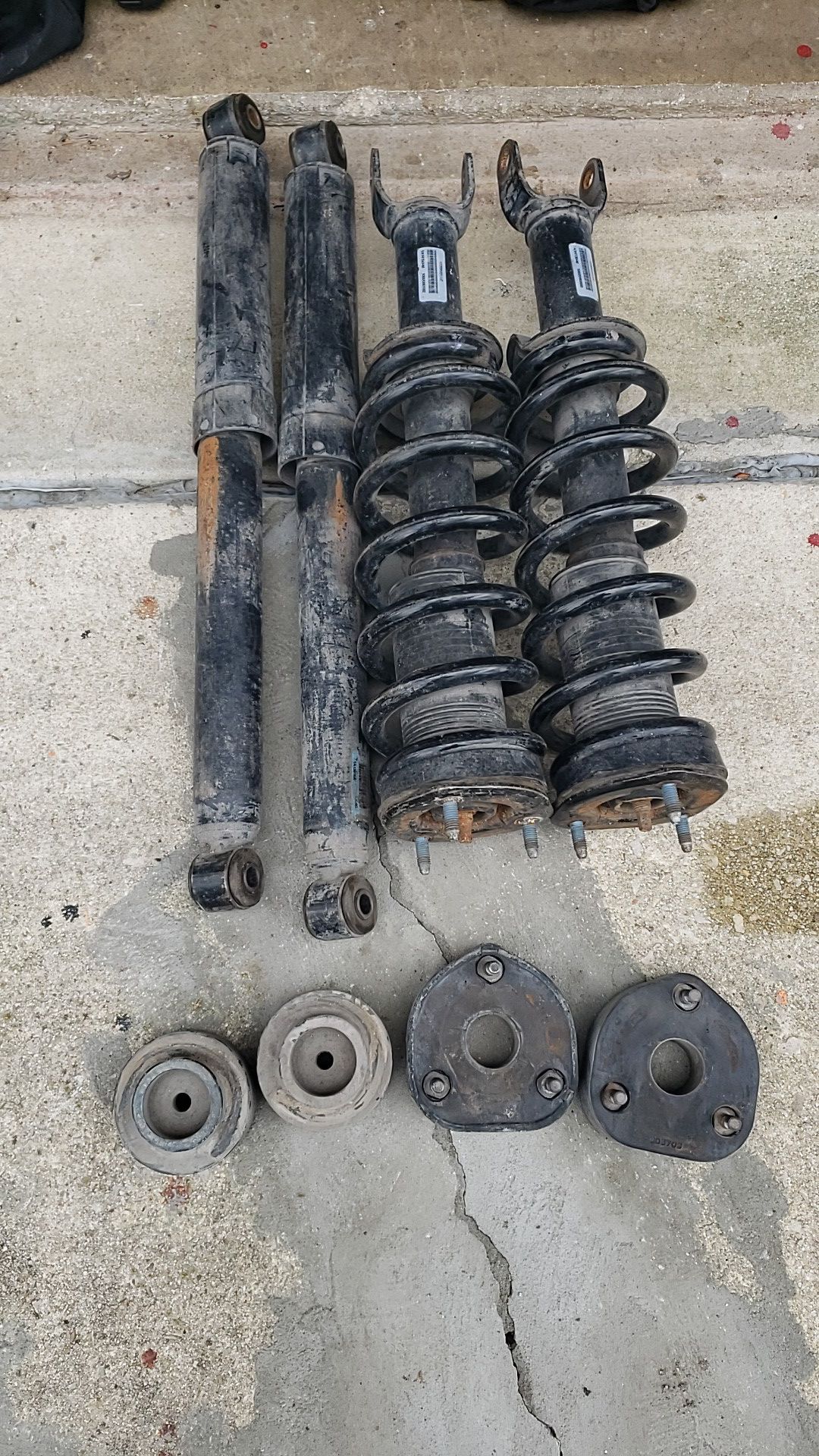 3rd Gen Ram 1500 front coil overs and rear shocks, OEM parts still good
