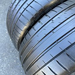 PAIR OF TIRES,,,SIZE,,,245/40/R19 MICHELIN PILOT SPORT 4s 