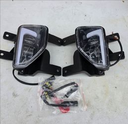 16-19 Chevrolet Silverado LED DRL Fog Lights Luces Niebla Neblina Focos Chevy