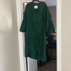 Two Emerald Ridge Green Graduation Gowns W/ 1 Cap