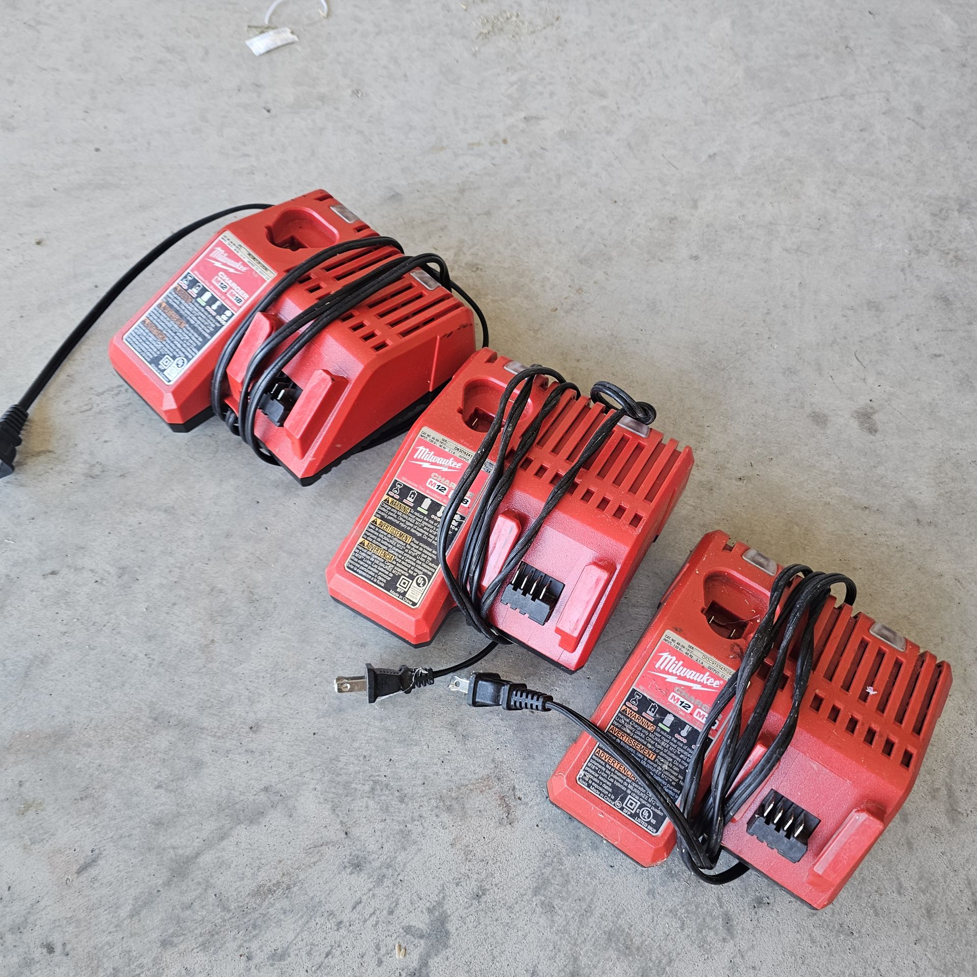 Milwaukee M18/M12 chargers