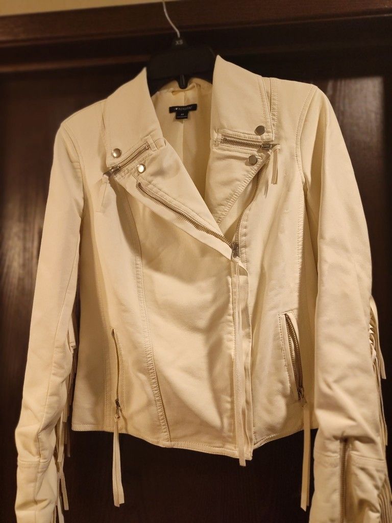 White Leather Jacket