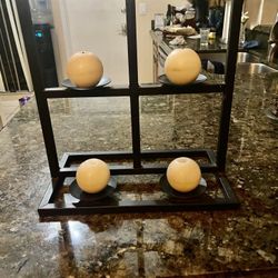 Metal Art, pictures, candlestick holders, cushion