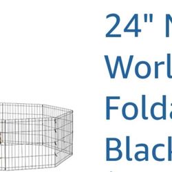 DOG FOLDABLE  PLAYPEN 24" high