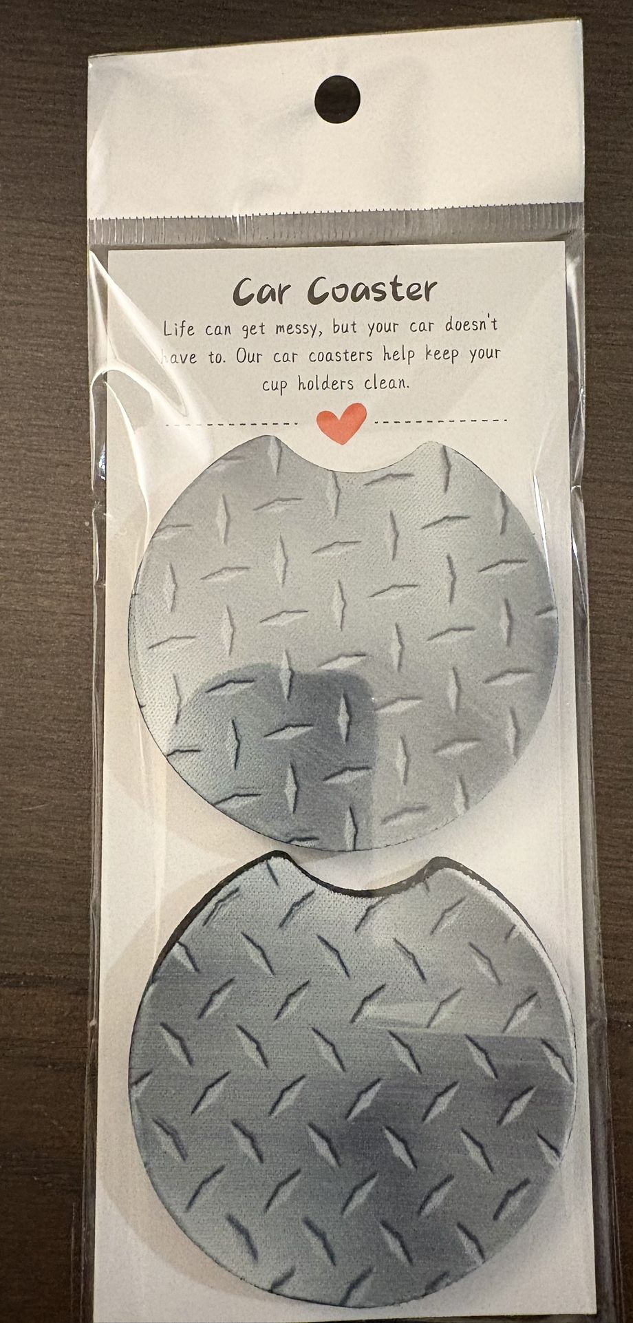 Pair of car coasters