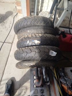 Brand New Motorcycle Tires Dunlap And Metzler