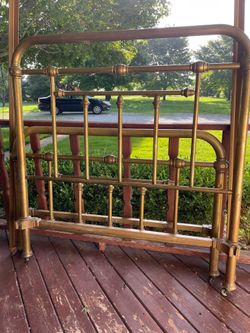 Brass bed
