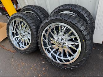 22x10 Chrome TIS wheels