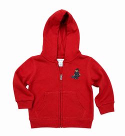 Ralph Lauren Baby Preppy Bear Zip Hoodie Red 6M Full Zip Sweatshirt EUC