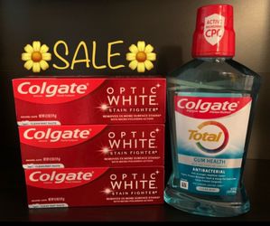 (BUNDLES) COLGATE TOOTHPASTE - MOUTHWASH OR TOOTHPASTE - TOOTHBRUSH
