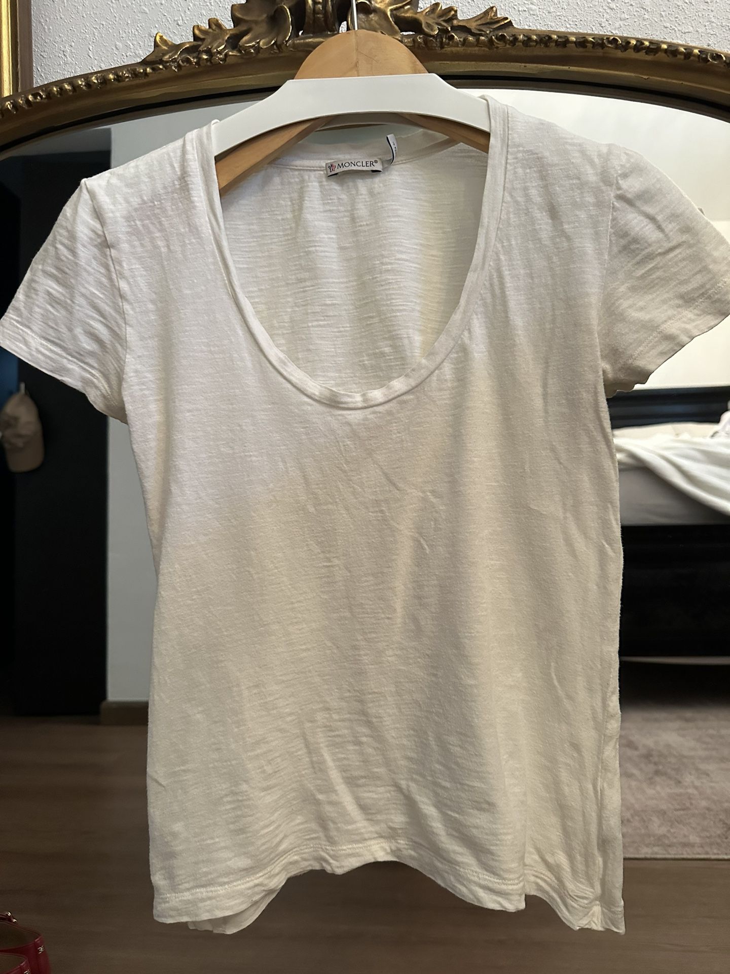 Moncler Scoop Neck Basic T Shirt