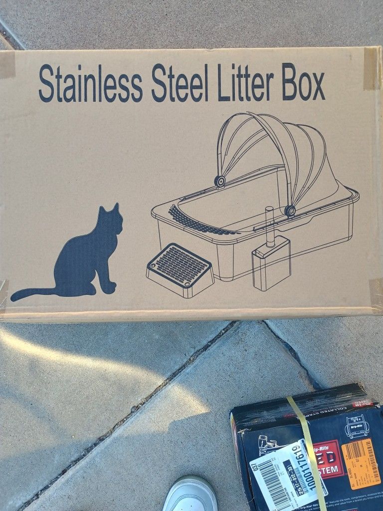 Stainless Steel Brand New Litter Box 