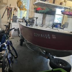 15 Foot Duroboat 25 Hp Yamaha and trailer 