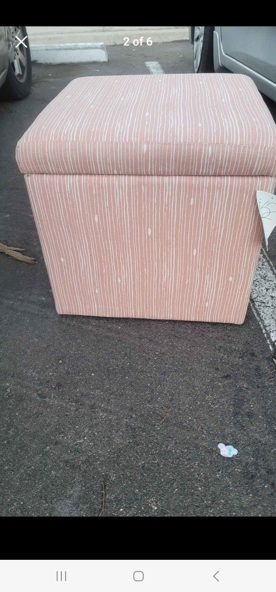 Project 62 Ottoman With Storage Foot Stool New 17x17x17