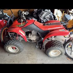 2 Honda Quads And 1 Susuki Dirt Bike