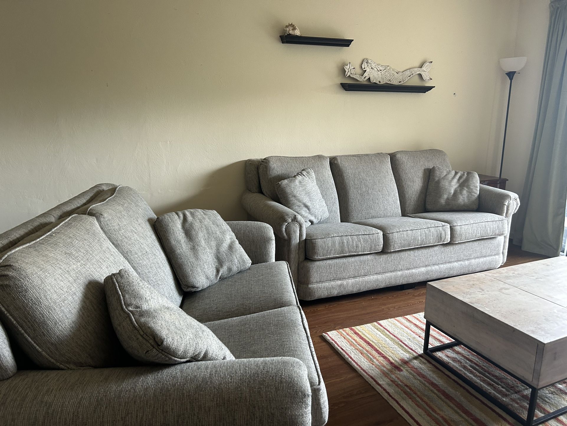Lancer custom couch set. Sofa and loveseat