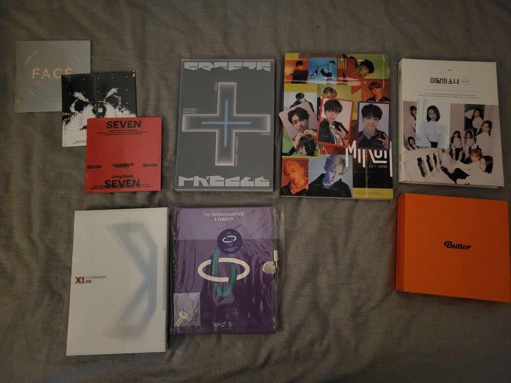 Kpop Album LOT BTS, LOONA, STRAY KIDS, TXT, X1