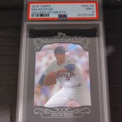 {PSA 9} NOLAN RYAN (GALLERY OF GREATS•RAINBOW ACATATE)  2015 TOPPS NO. GG-24