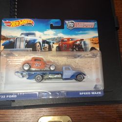 Hot Wheels Premium Car Culture Team Transport '32 Ford And Speed Waze