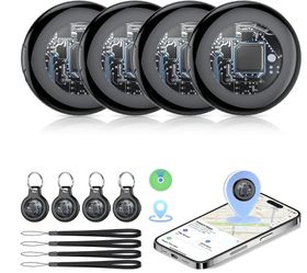 4 Pack Apple MFi certified Bluetooth Tracker for Apple find My (iOS only)