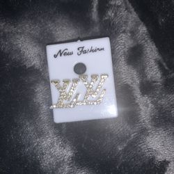 Gold Diamond Designer Fashion Stud Earrings 