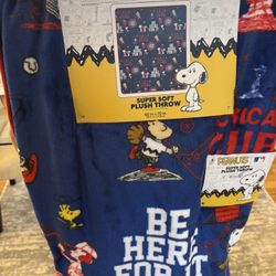 Chicago Cubs Snoopy Blanket