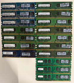 Lot of 17 HP DDR2 Desktop RAM Memory Modules - Untested