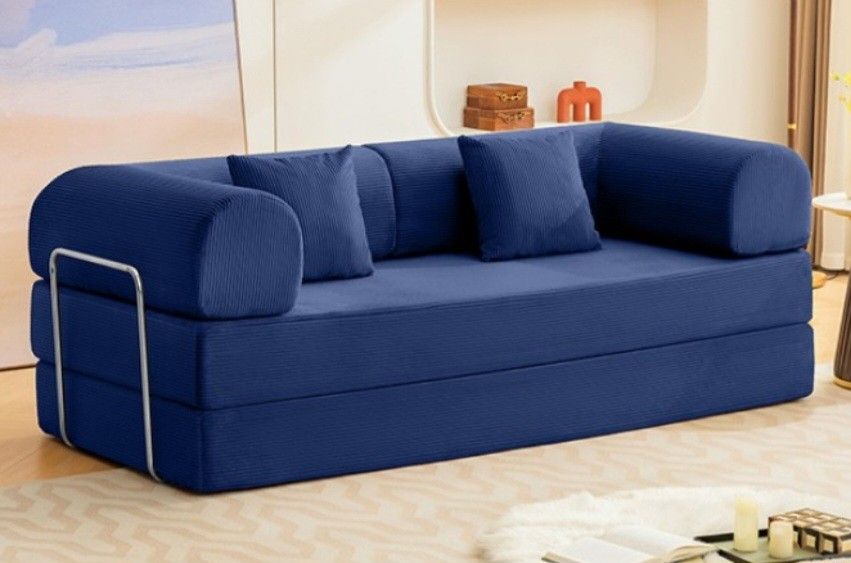 Brand New Blue Modular Design Adjustable Sofa Sleeper 