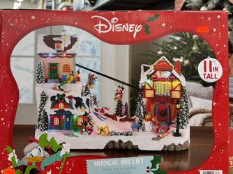 Disney 11" Pre-Lit Musical Ski Village $79.99