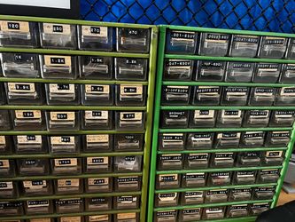 Electronic Components Parts Organizer Cabinet Set