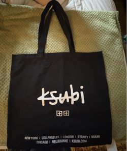 Ksubi Black Canvas Tote Bag