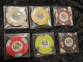 DUNES HOTEL AND CASINO OVERSIZE BACCARAT  CHIPS