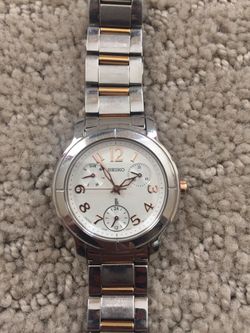 SEIKO LUKIA rose gold watch