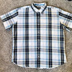 Men’s Button Down Casual Shirt Size 3X