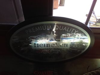 Nice oval Heineken mirror