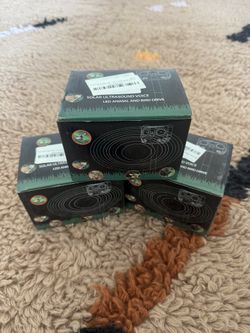 set of 3, Solar Ultrasound Voice Animal Bird Drive LED 