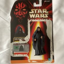 STAR WARS Episode 1 Phantom Menace DARTH SIDIOUS Action Figure Emperor Palpatine