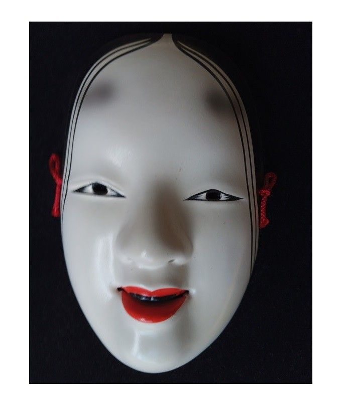 Wall hanging of Noh mask of Japan