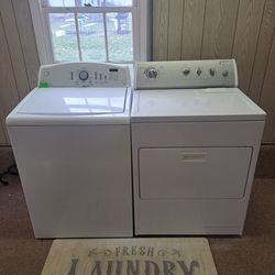 Kenmore Heavy Duty Super Capacity Washer And Whirlpool Heavy Duty Super Capacity Electric Dryer Set Nice And Clean Financing Available 