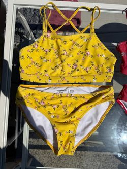 Abercrombie 2 peace Girls Swim Suits.