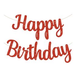 Happy birthday banner/ Red Banner/ Spider-Man Birthday Party Banner